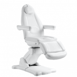 Elektrische Kosmetikliege 6672 in Weiß - moderne 4-fach motorverstellbare Behandlungsliege