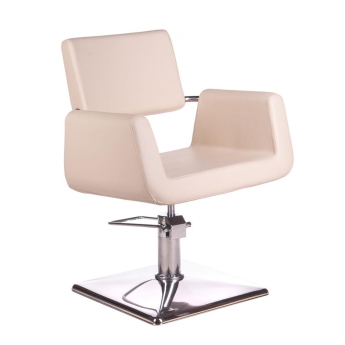 Friseurstuhl Friseursessel Stylingstuhl Bedienstuhl Barberstuhl Coiffeurstuhl creme