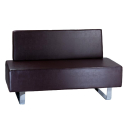 Wartecouch 6713 Braun – Komfortable und elegante Sitzbank für Empfangsbereiche