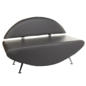 Wartecouch 6710 grau – pflegeleicht, robust & perfekt für Salons und Praxen