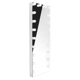 Großer LED-Spiegel 170x70 cm mit dimmbarer Beleuchtung und USB-Anschluss für Friseursalon und Make-up-Studio