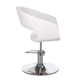 Friseurstuhl Friseursessel Stylingstuhl Bedienstuhl Barberstuhl Coiffeurstuhl weiß