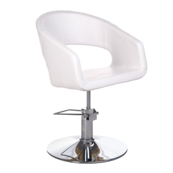Friseurstuhl Friseursessel Stylingstuhl Bedienstuhl Barberstuhl Coiffeurstuhl weiß