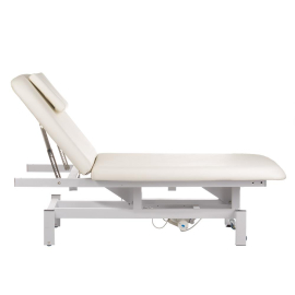 Behandlungsliege Massageliege Wellnessliege weiß elektrisch
