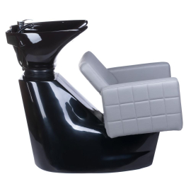 Waschsessel Rückwärtswaschanlage Friseursessel grau