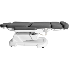 elektrische Kosmetikliege Behandlungsliege Kosmetikstuhl grau