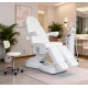 Fußpflegestuhl Behandlungstuhl elektrisch weiß