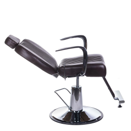 Herrenstuhl Barberstuhl Coiffeurstuhl Friseurstuhl braun