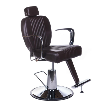Herrenstuhl Barberstuhl Coiffeurstuhl Friseurstuhl braun