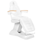 Elektrische Kosmetikliege mit drei Motoren und Armlehnen in Holzoptik